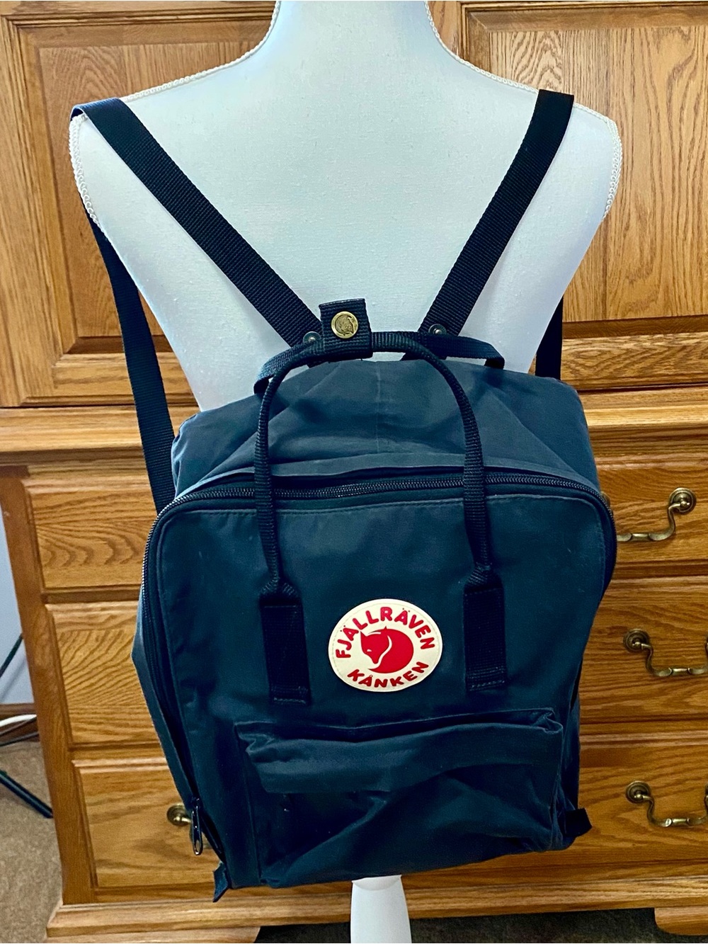 Fjallraven Kanken Classic Backpack Black Everyday School Travel Bookbag READ*